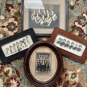 Antique 1920’s Women’s Basketball Team Photos in Frames, Instant Women’s sports collection