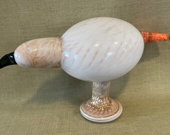 工芸品  bird oiva toikka PALE MALE 2007 Oiva Toikka for Iittala Limited Edition Pale Male Large
