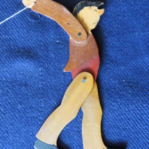 Wonderful Antique Folk Art Drunk Acrobat Toy image 1