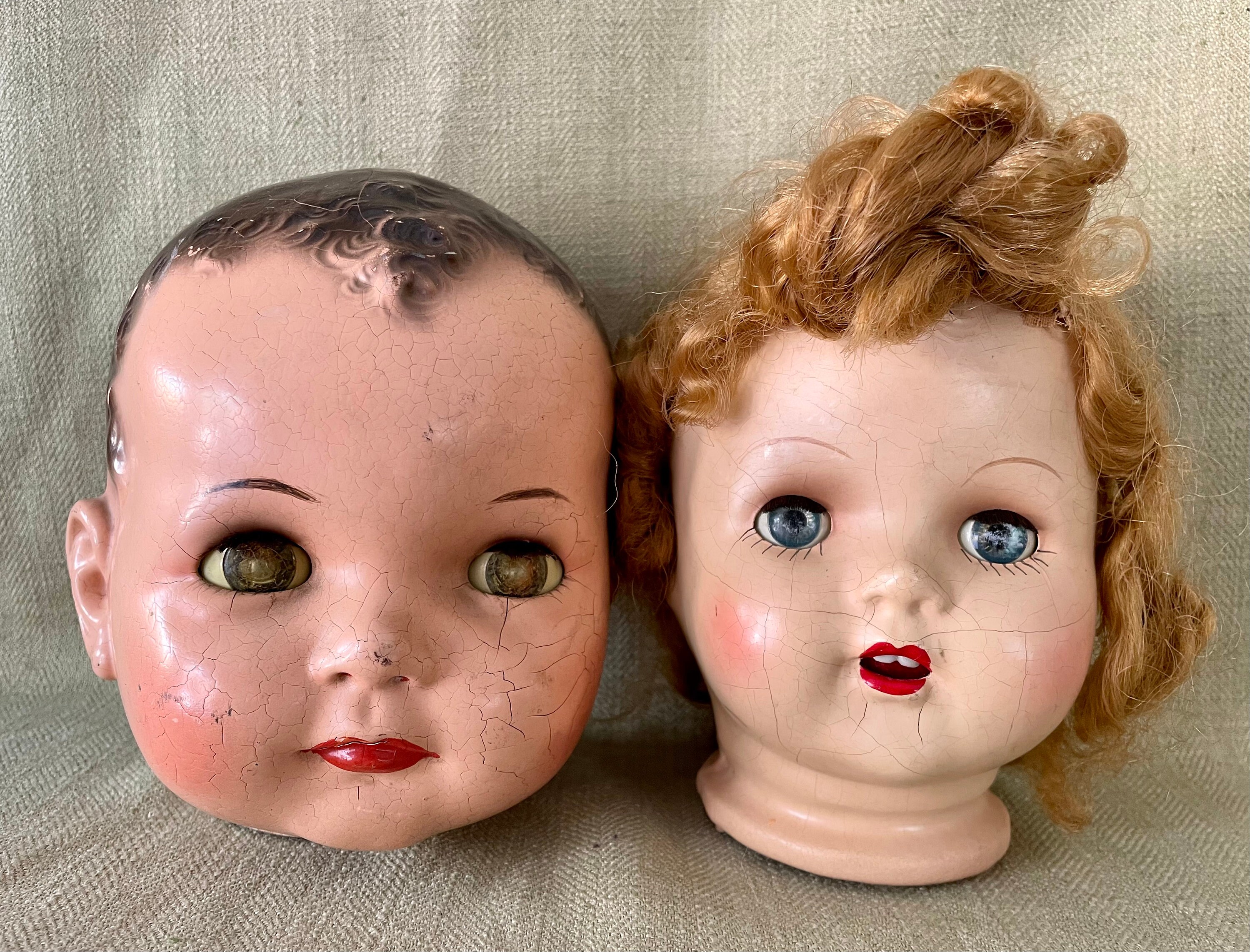 Giant Creepy Doll Heads - Etsy