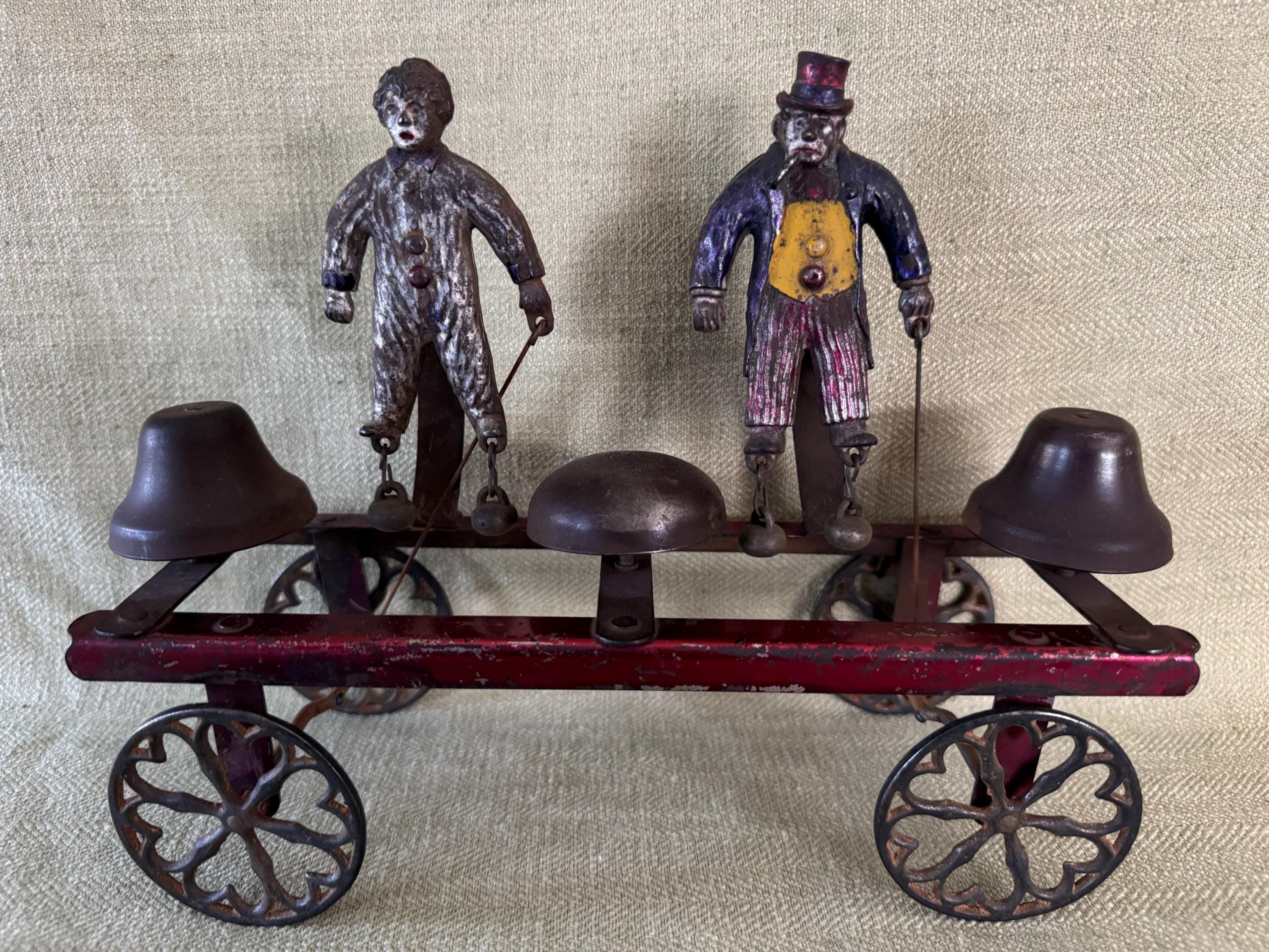 1905-1911 Mr. Flip and Little Nemo Cast Iron Bell Toy Made by