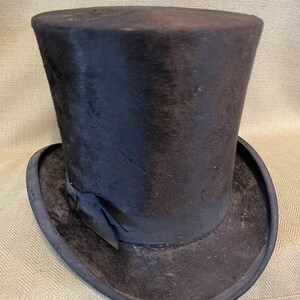 Dandy 1880-1890 Tall Beaverskin Top Hat