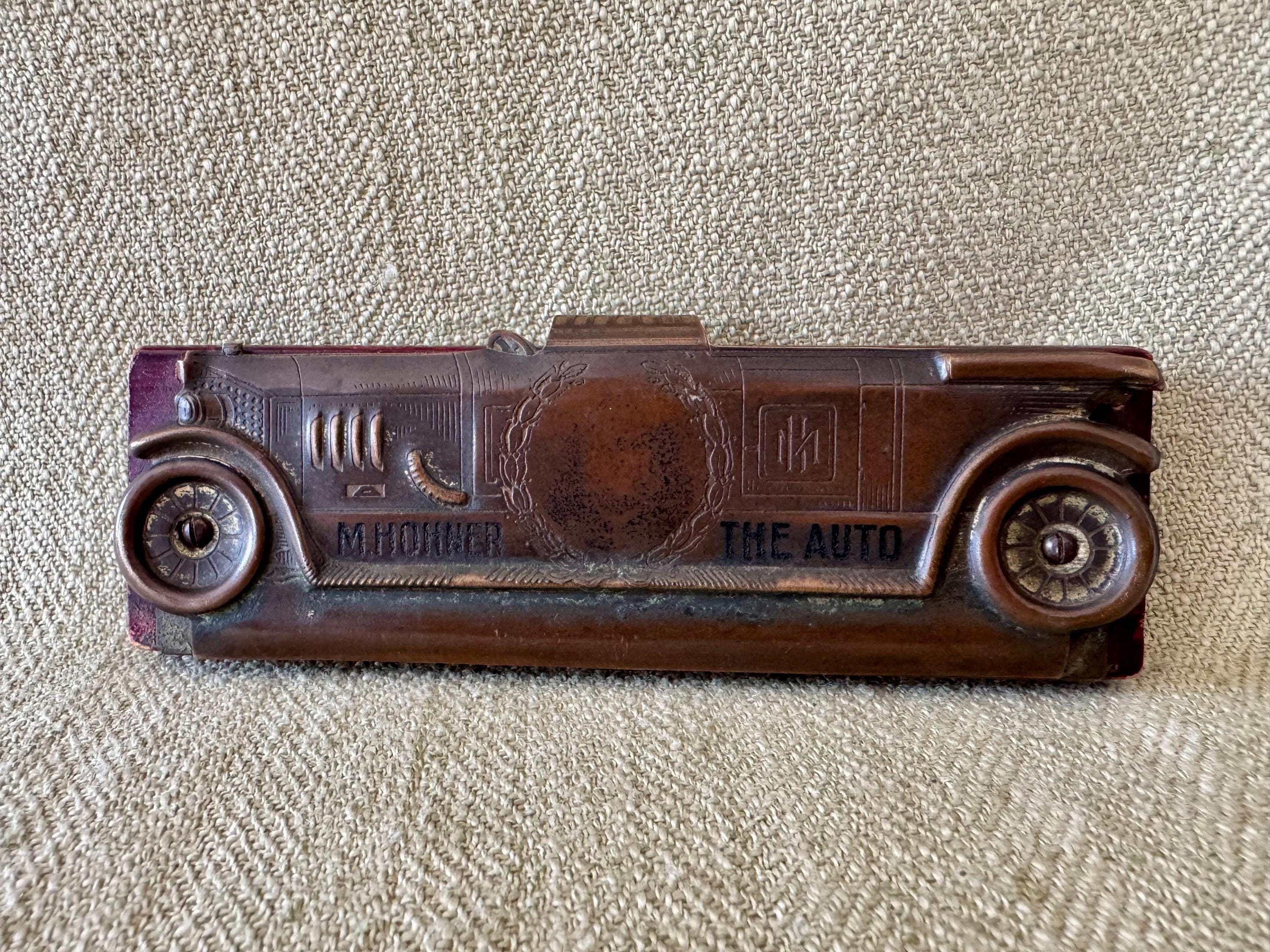 Incredible Rare Hohner Automobile Harmonica, Brass Era Car Shaped