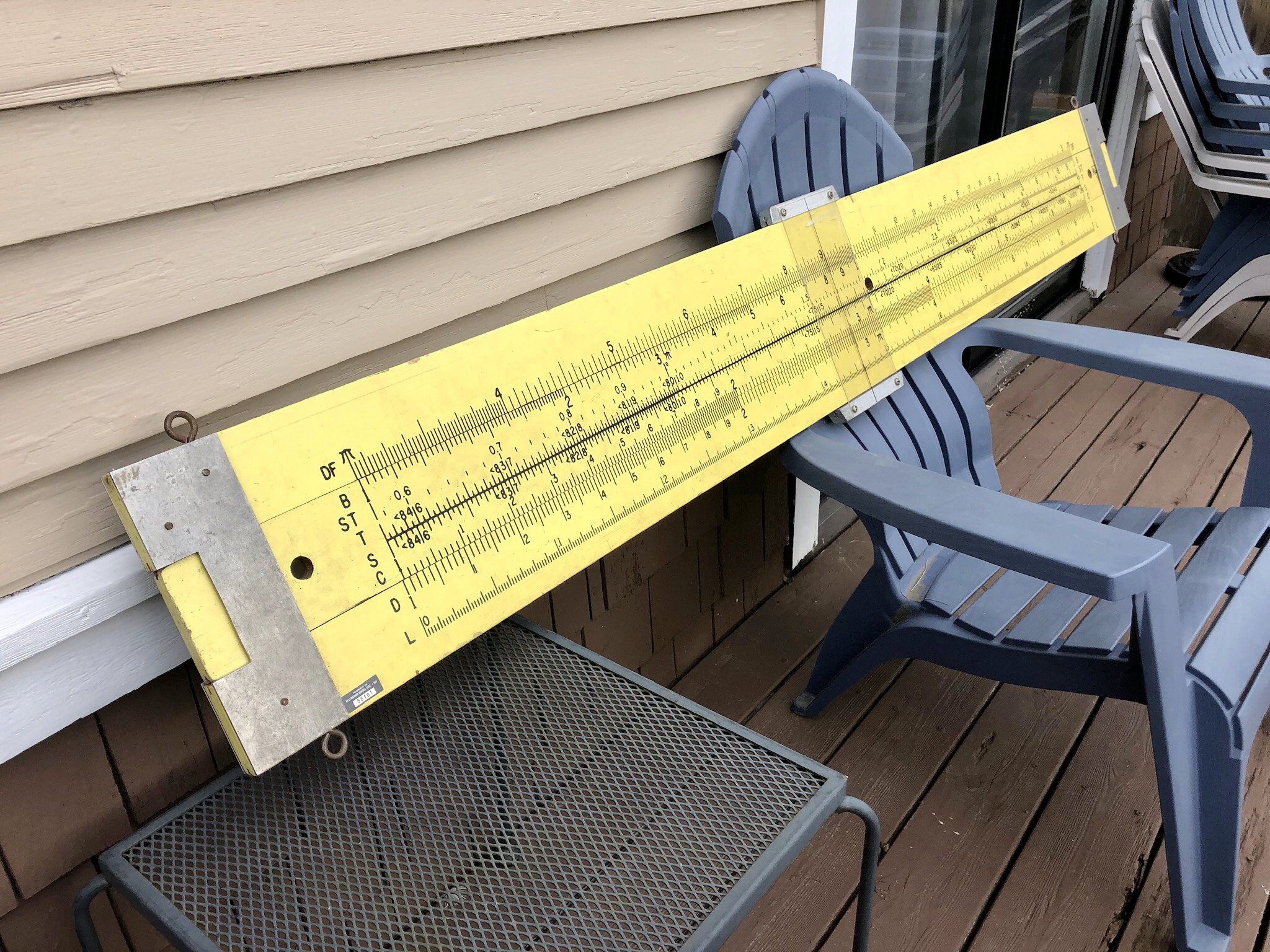 Vintage 7 Foot Long Giant Slide Rule Trade Sign Pickett Slide Etsy