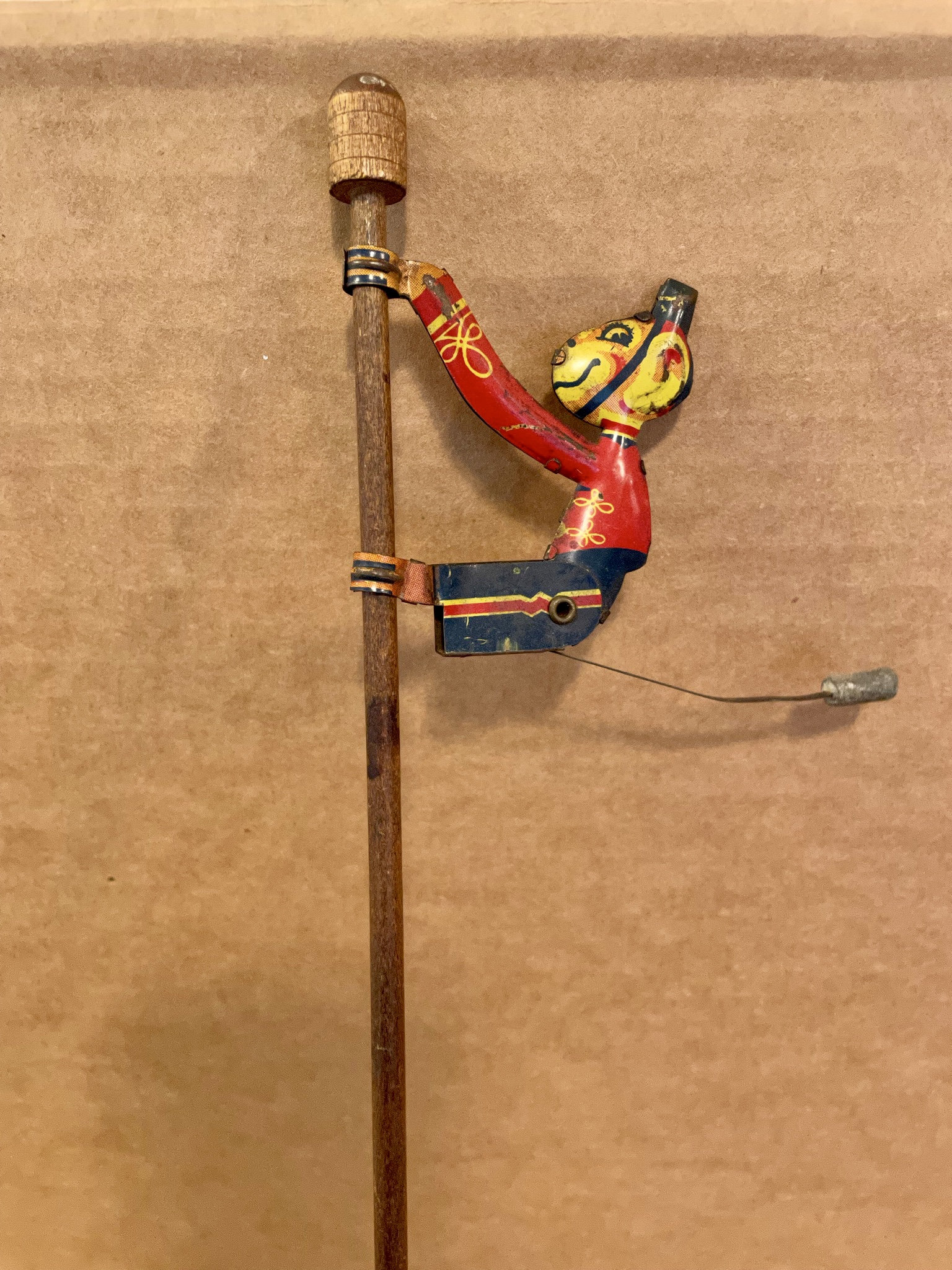 Antique German Tin Litho Climbing Monkey Toy - Etsy