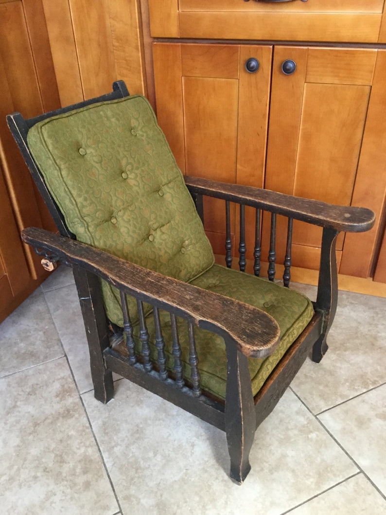 Original Antique Child's Adjustable Oak Morris Chair with Etsy