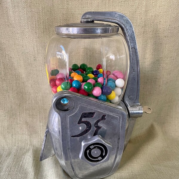 Antique Gumball Machine Etsy