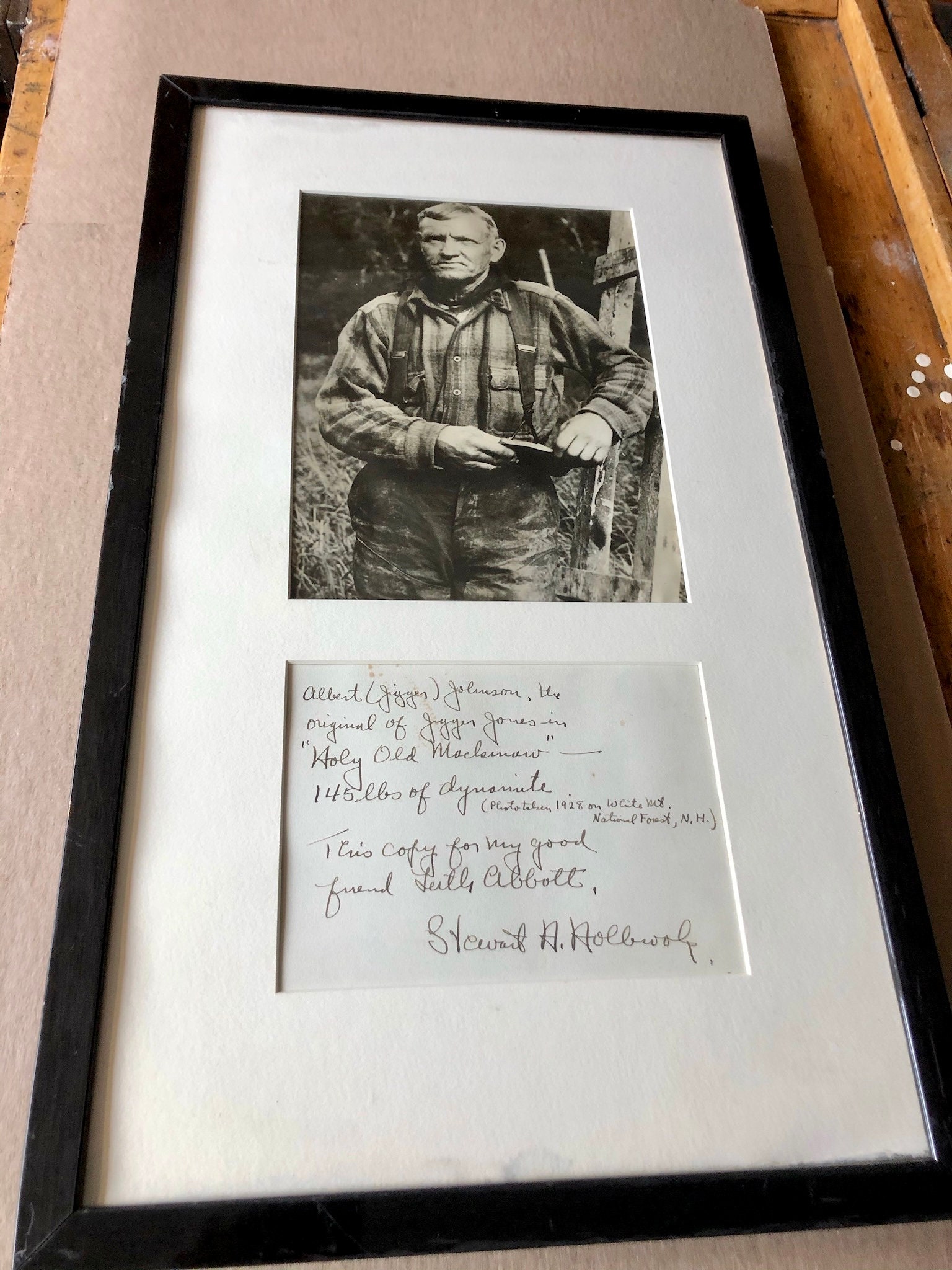 Jigger Johnson The Last Lumberjack Signed Original Photo By Etsy