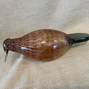 Oiva Toikka for Iittala, Hand Blown Glass Bird, Eurasian Wryneck
