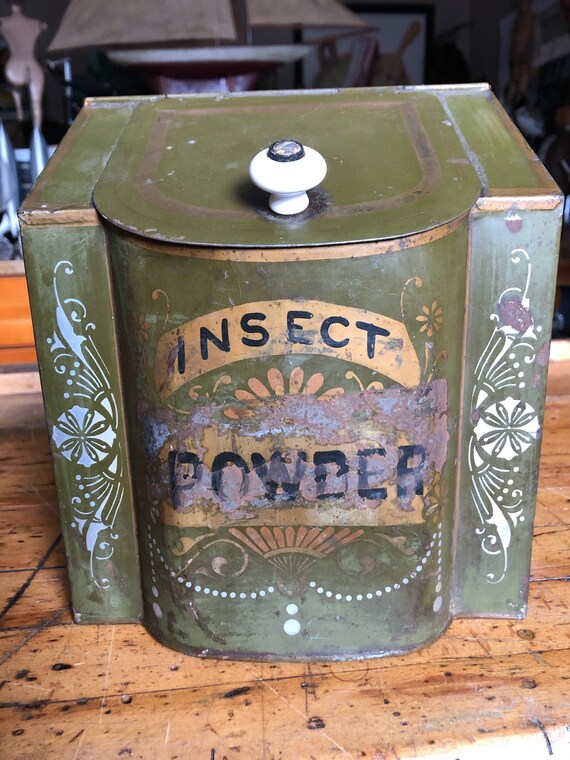 Antique Apothecary Insect Powder Tin - Etsy