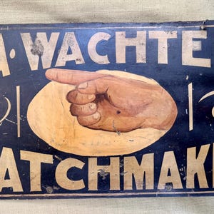 Vintage Watchmaker Sign - Etsy
