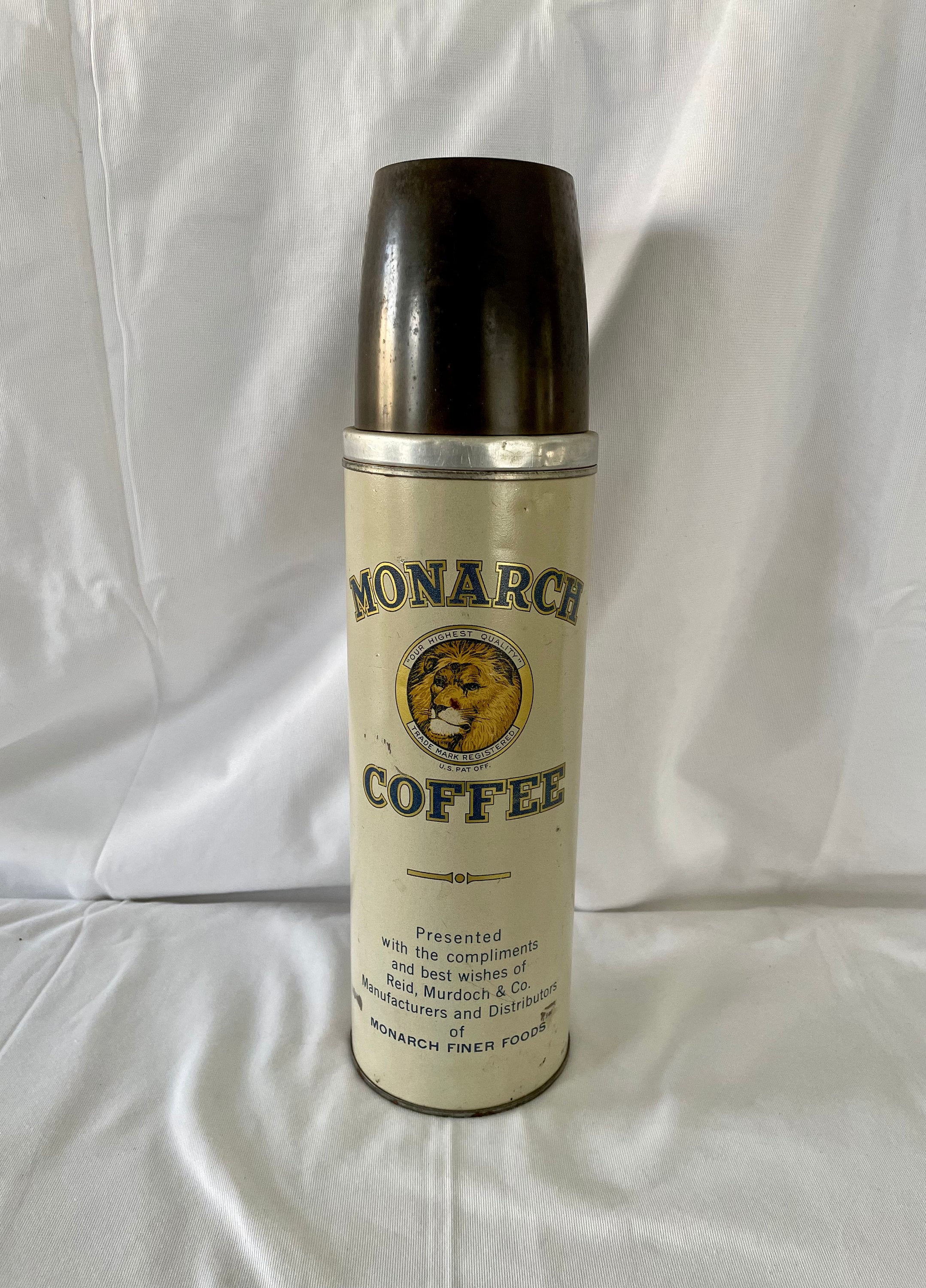 1930's Monarch Coffee Thermos, Airplane Pilot Thermos - Ruby Lane