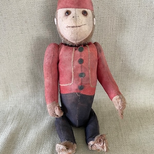 Well Loved Antique Schuco Yes No Bellhop Monkey