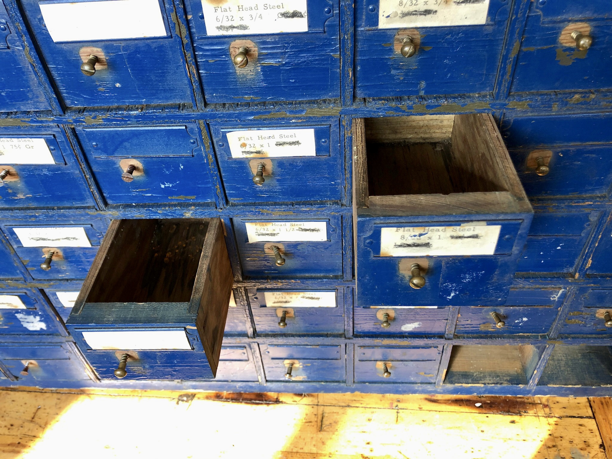 Antique Primitive 51 Drawer Hardware Store Parts Tool Etsy