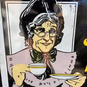Mother Parker’s Tea And Coffee 4ft Tin Advertising Sign, Embossed