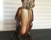 Original 1930 Hubley Cast Iron Monkey Doorstop