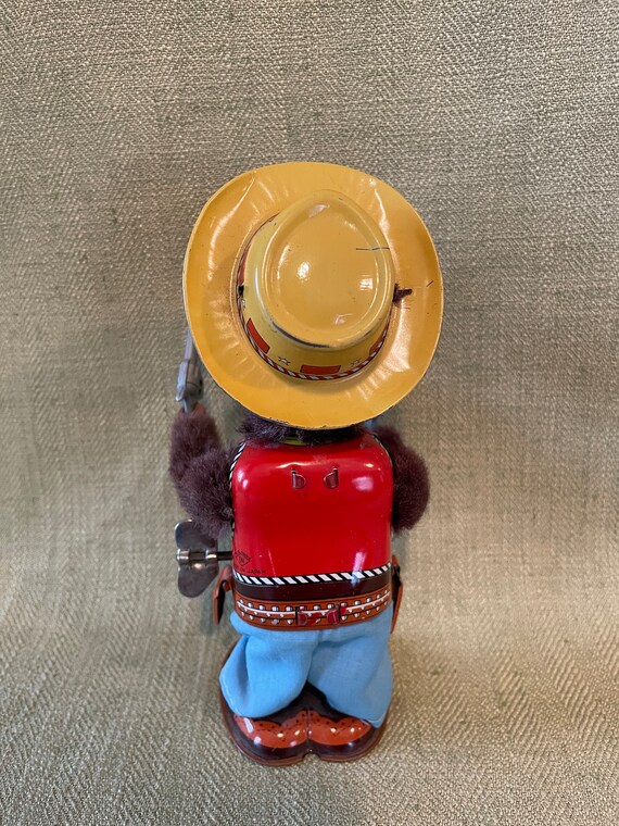 Vintage Japanese Wind up Sheriff Monkey Toy - Etsy
