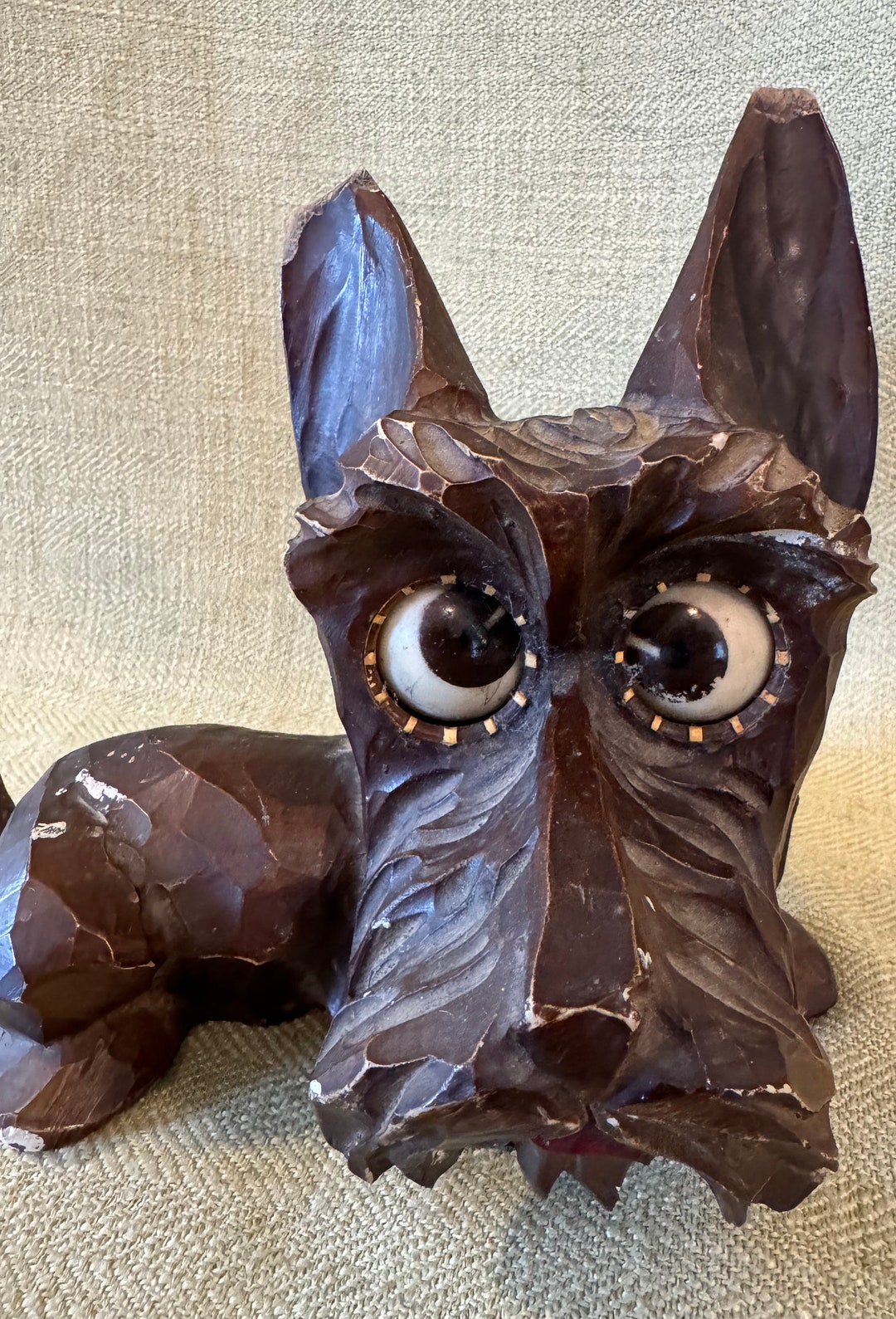 Antique German Oswald Googly Eye Terrier Clock, as Found - Etsy