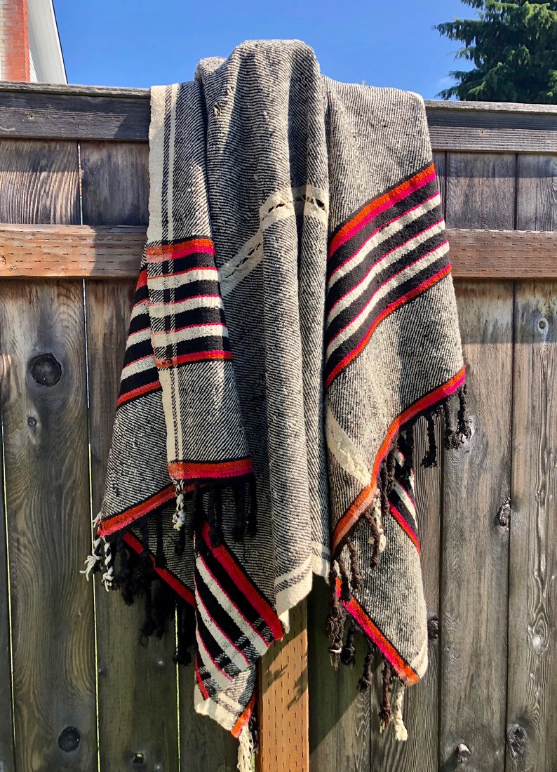 Gorgeous Antique Mexican Wool Saddle Blanket Double Etsy