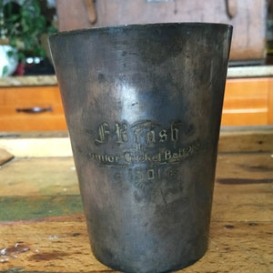 1901 Silver Junior Cricket Club Trophy, Elkington plate