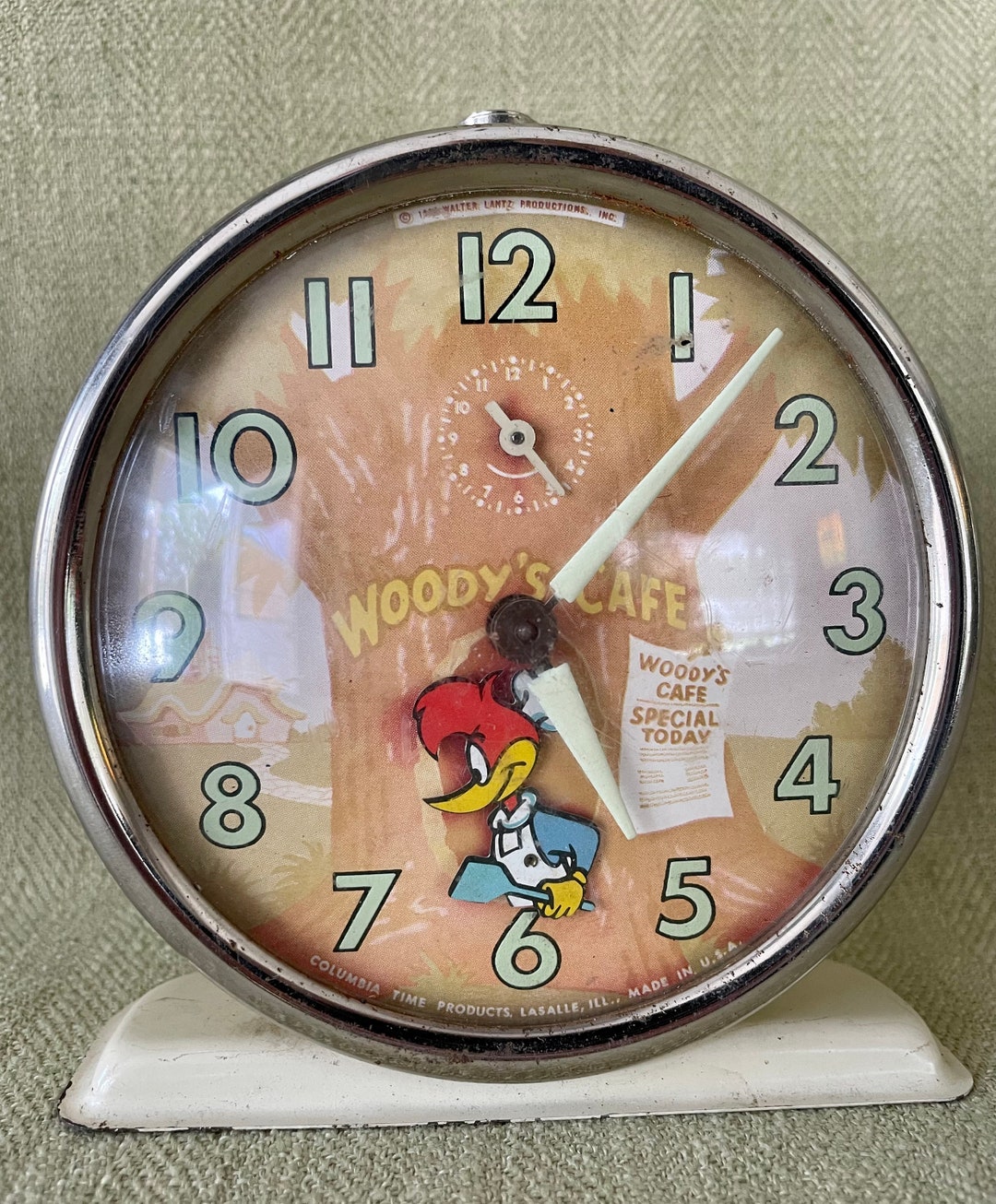 Working 1960s Woody Woodpecker Anamatronic Alarm Clock Etsy