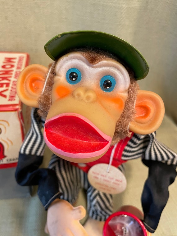 Original 1960 Cragstan Crap Shooting Monkey Toy in Box - Etsy Original 1960 Cragstan Crap Shooting Monkey Toy in Box - Etsy