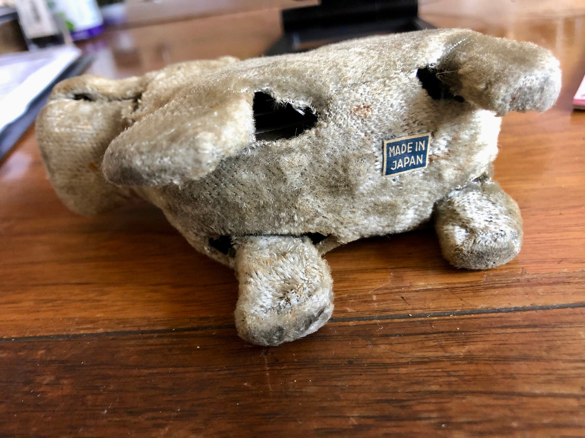 Rare Vintage Japan Tin Mohair Wind up Hippo Toy Hungry Hippo Etsy