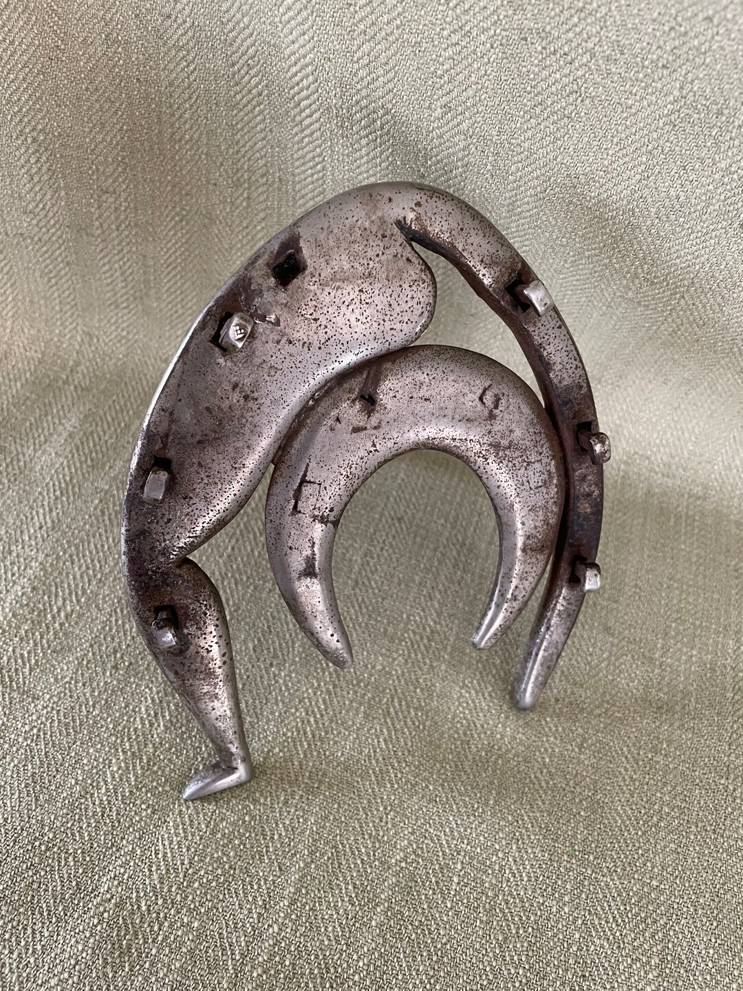 Unusual Folk Art Forged Iron Pen Rest - Etsy