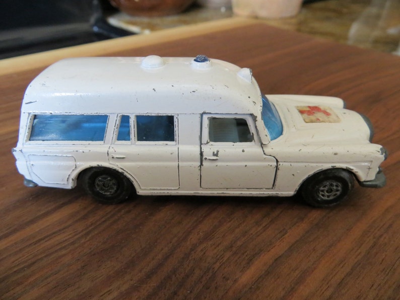 Vintage Large Matchbox Car Mercedes Benz Ambulance Etsy