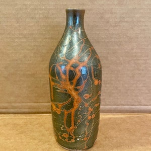 1910-20 Antique Southern Stoneware Bottle with Great Glaze
