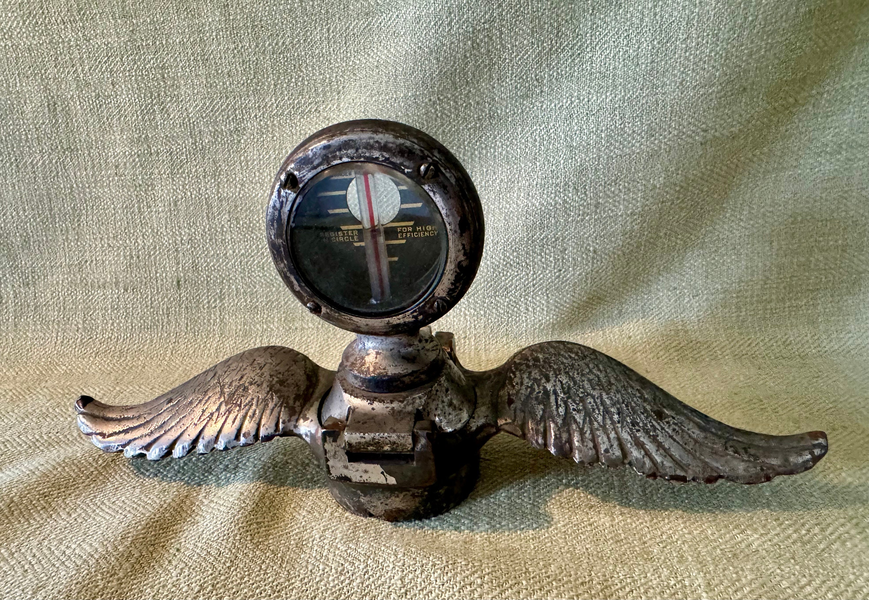 Original Boyce Midget Model Motometer Hood Ornament With Wings - Etsy