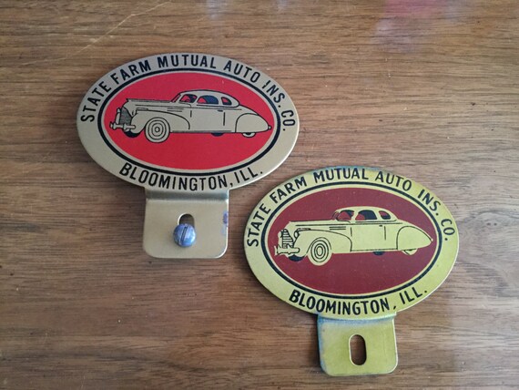 Antique 1930's Car Club Automobile Licence Plate Tags | Etsy