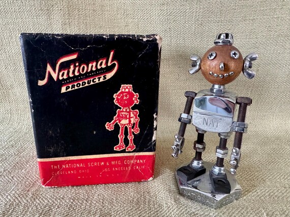 Original Nat the National Screw Robot Mascot With Box - Etsy