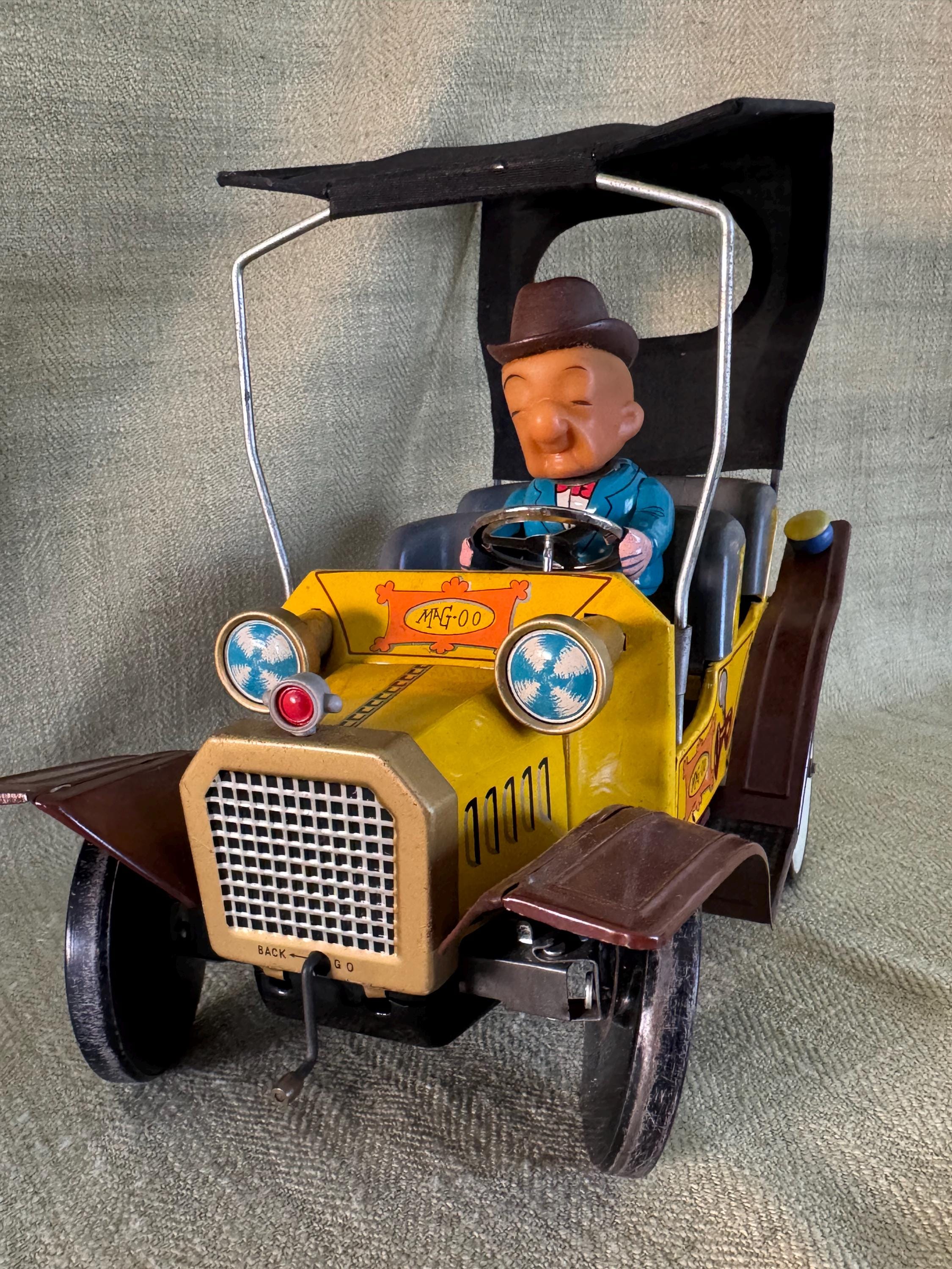 Original Mr.Magoo Battery Op Car in original Box, Made by Hubley 1961