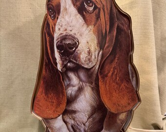 Fantastic Hush Puppies Light up Store Display Basset Hound, 1960's