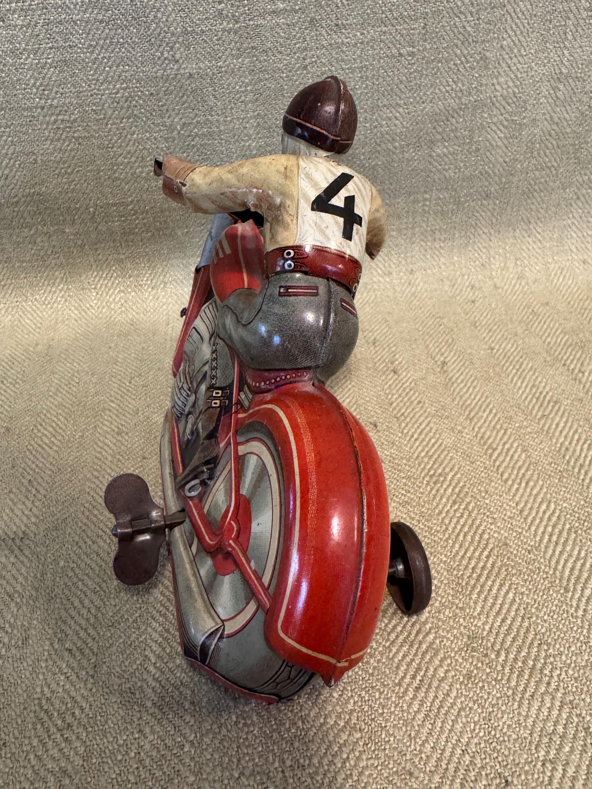 Occupied Germany Technofix GE 258 Wind up Motorcycle Tin Toy - Etsy