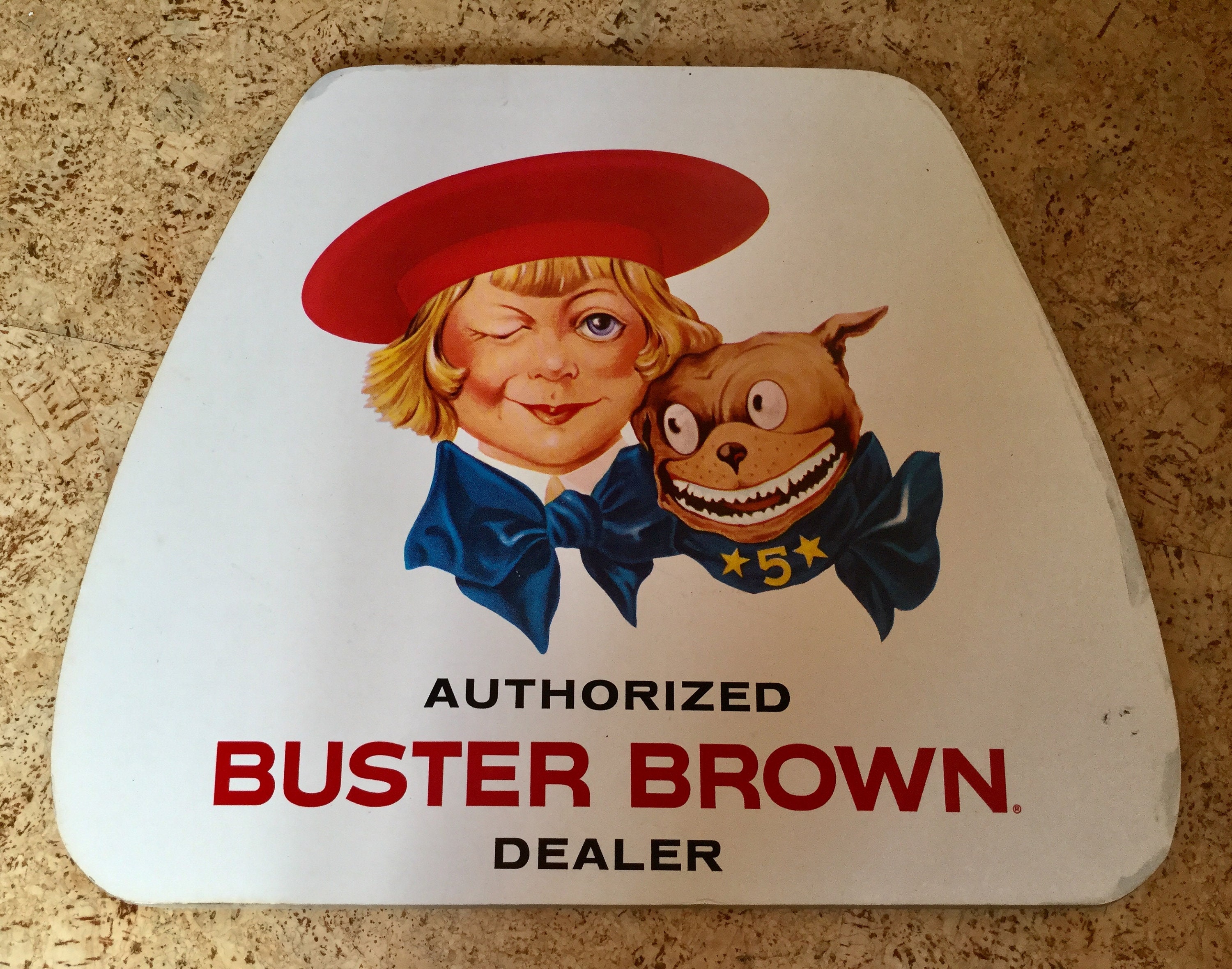 Vintage Buster Brown Store Counter Top Advertising Sign Shoe - Etsy