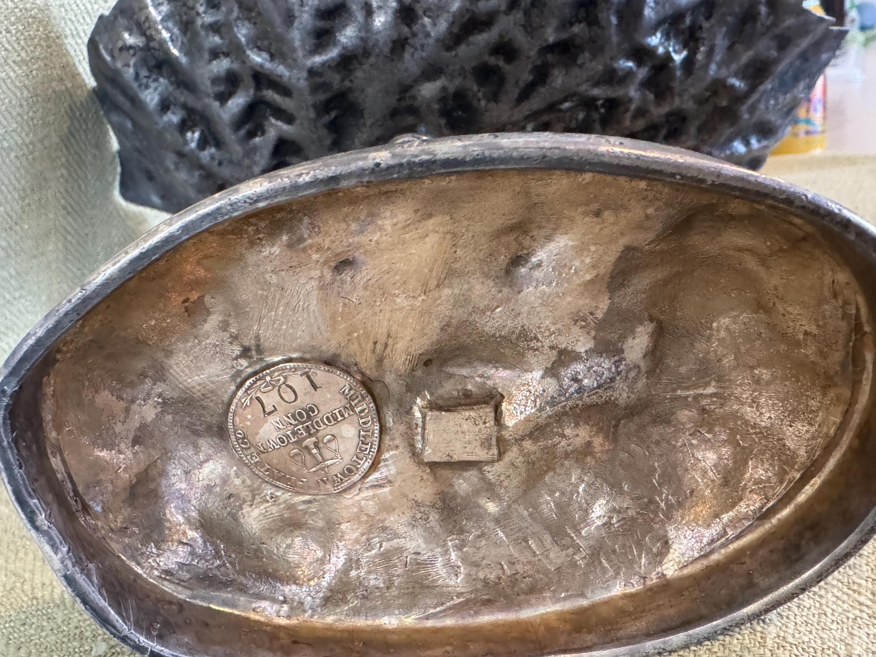 Victorian Cabbage Leaf Silver Plate Compote With Putto and Insects ...