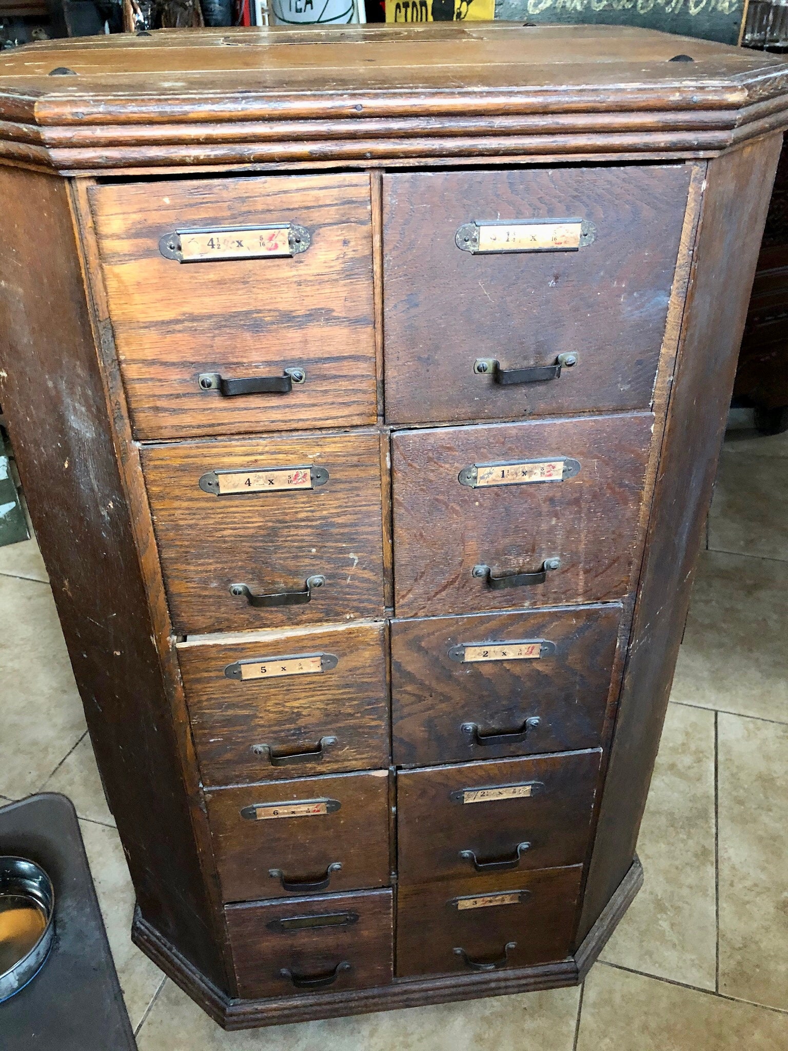 Antique 1901 AR Brown Rotating Hardware Display 40 Etsy