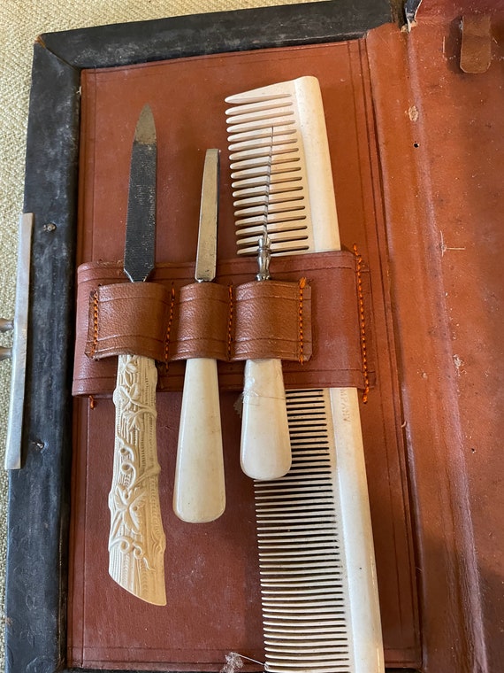 Antique Book Shaped Edwardian Men’s Grooming Kit Gem