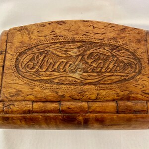 Antique 19th Century Scandinavian Birch Burl Table Snuff Box