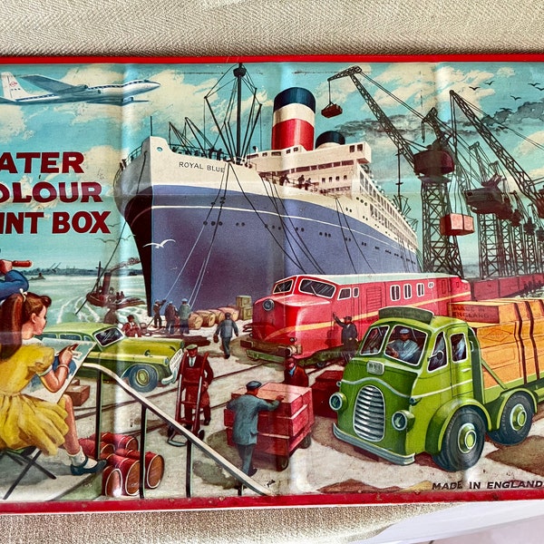 Vintage Paint Set Tin Etsy