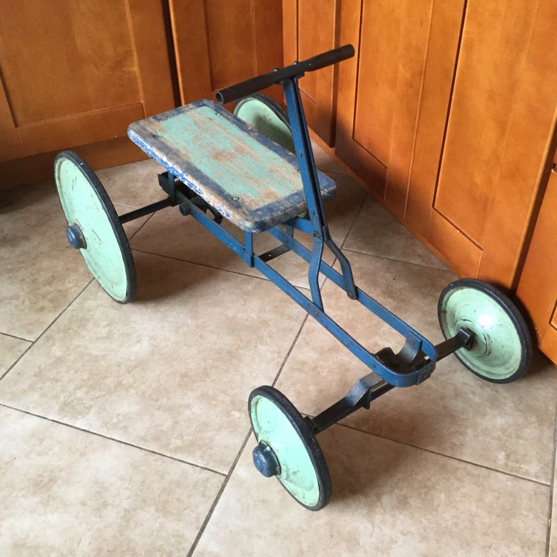 Antique 1920 Irish Mail Cart Pedal Car Original Paint Gear Etsy