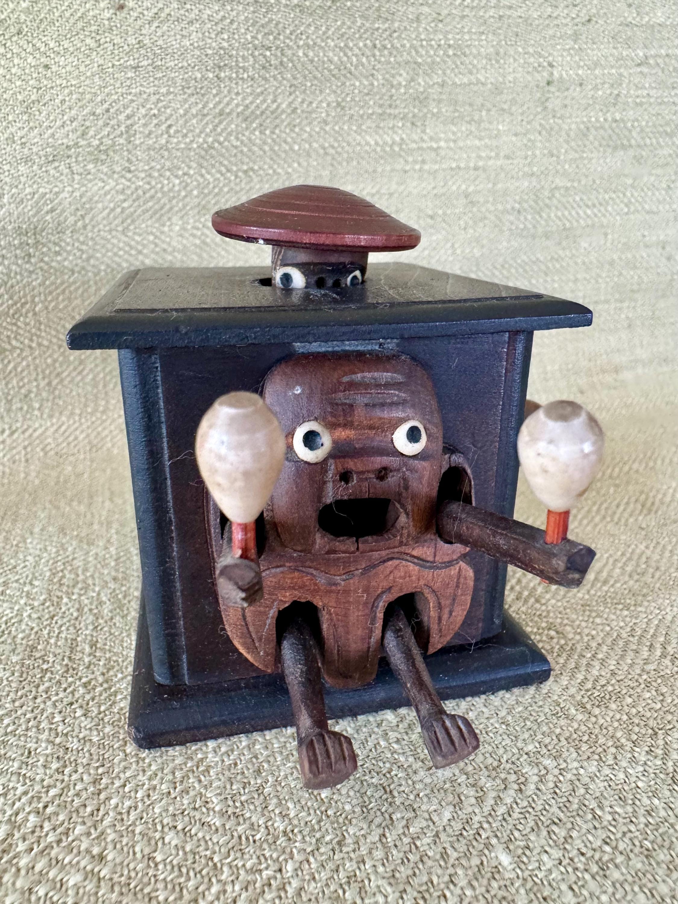 Original 1900-1920 Japanese Kobe Toy, Mechanical Wood Toy - Etsy