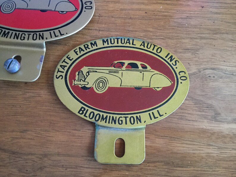 Antique 1930's Car Club Automobile Licence Plate Tags | Etsy