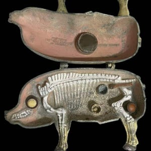 Original Cast Iron Salesman Sample Moorman’s Pig, Pig Feed Demonstrator