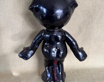 Felix the Cat, Antique Composition 12” Doll With Articulated Arms