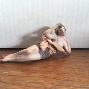 Antique German Bisque Bathing Beauty Flapper Girl