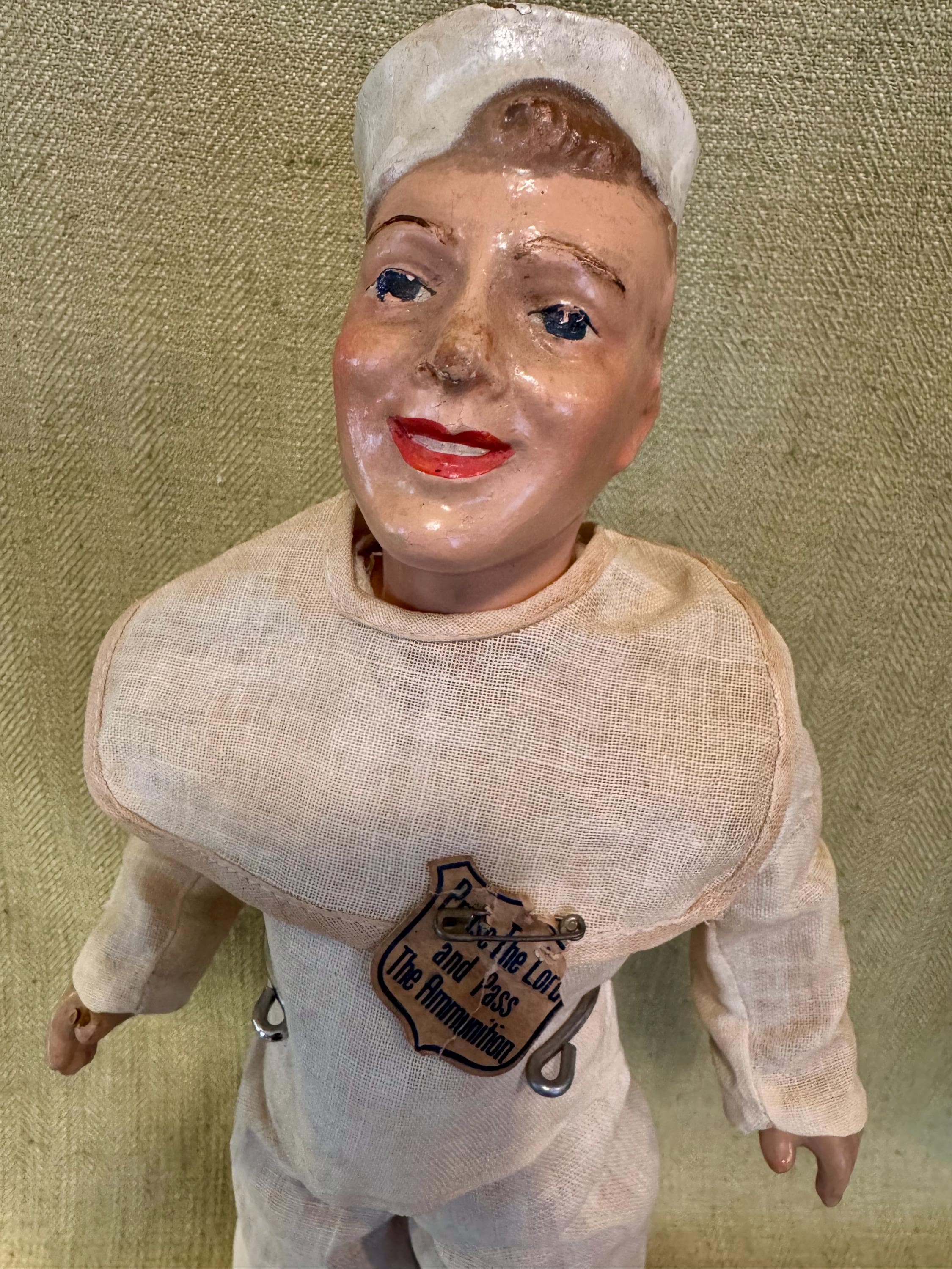 Antique WWI Composition Sailor Doll as Found - Etsy