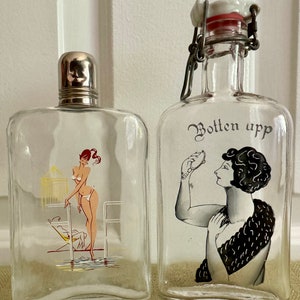 Pair of Naughty Hip Flasks